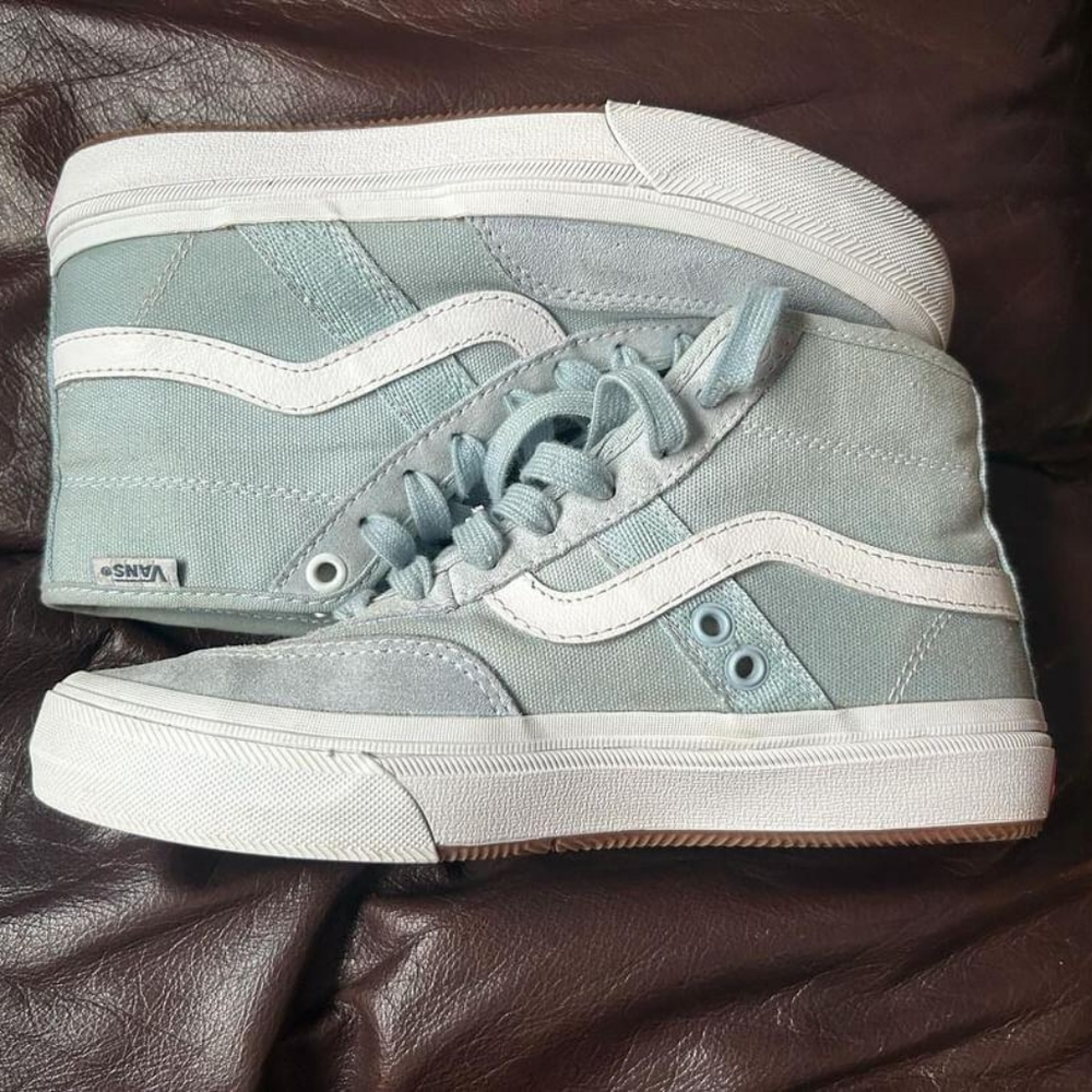 Hightop Vans Baby Blue Men's 4.5 Women's 6